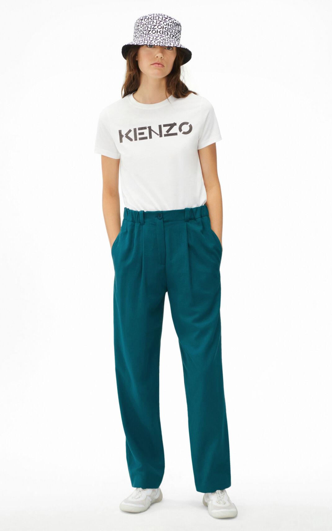 Calças Fato Treino Kenzo Fitted Feminino - Azuis | 065JSQTGR